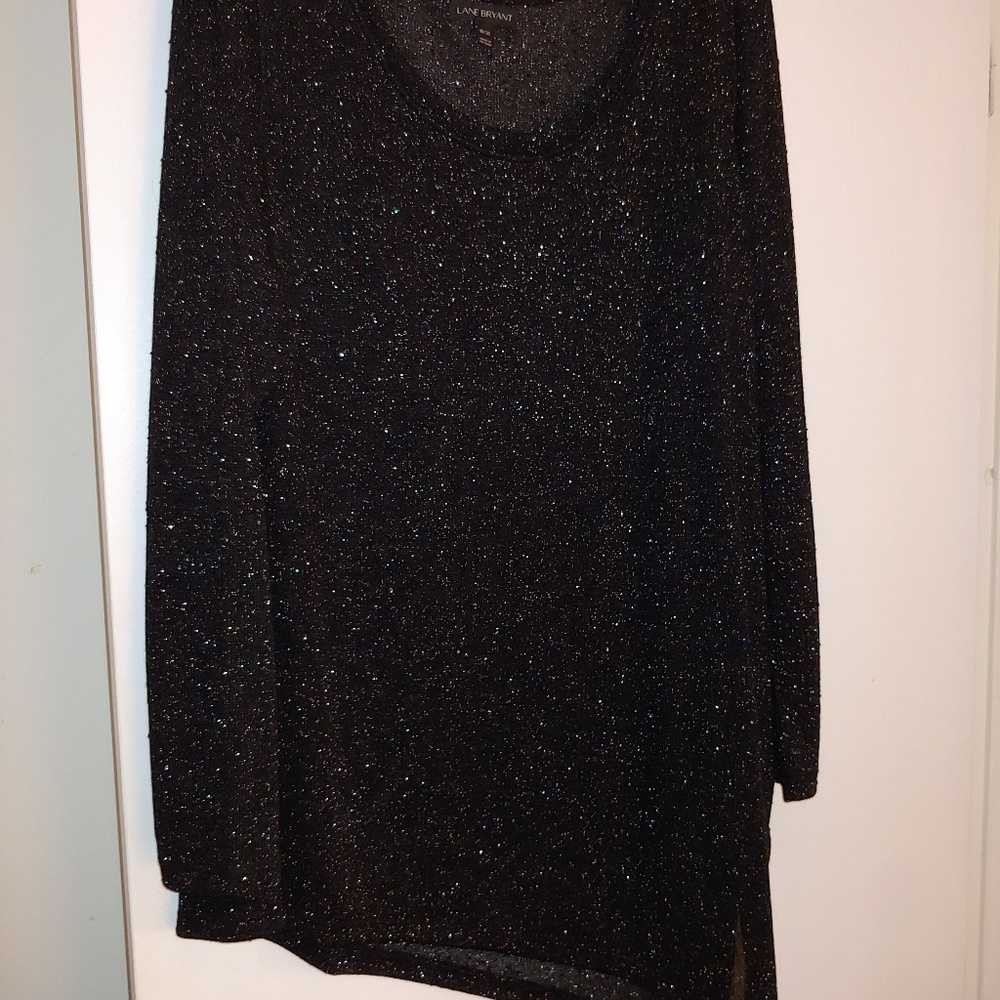 Long sleeve ~ left drop hem top